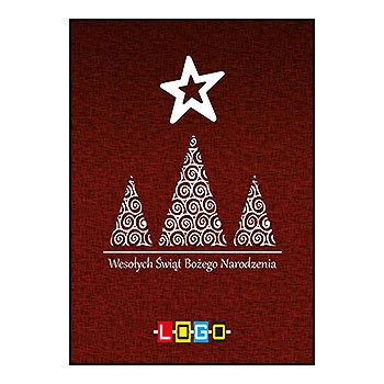Wzór BZ1-233 - Kartki świąteczne z LOGO firmy