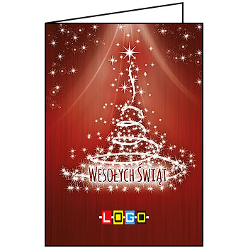 Wzór BN1-020 - Kartki dla firm z LOGO, Karnety świąteczne dla firm - podgląd miniaturka
