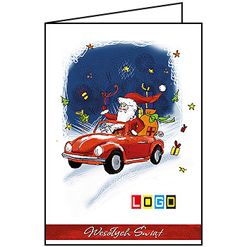 Wzór BN1-043 - Karnety świąteczne z LOGO firmy
