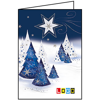 Wzór BN1-045 - Kartki dla firm z LOGO, Karnety świąteczne dla firm - podgląd miniaturka