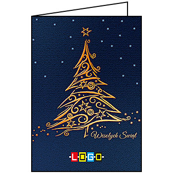 Wzór BN1-064 - Kartki dla firm z LOGO, Karnety świąteczne dla firm - podgląd miniaturka