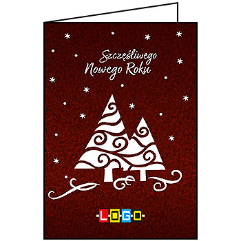 Wzór BN1-228 - Kartki dla firm z LOGO, Karnety świąteczne dla firm - podgląd miniaturka
