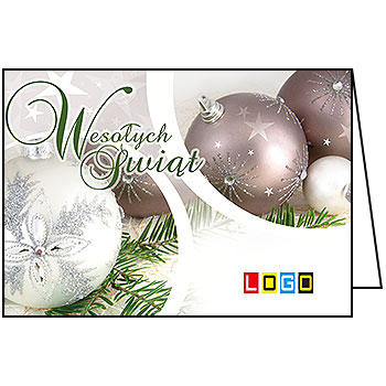 Wzór BN1-247 - Kartki świąteczne z LOGO firmy
