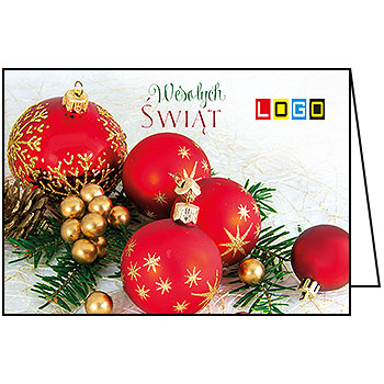 Wzór BN1-254 - Kartki świąteczne z LOGO firmy