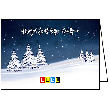 Wzór BN1-259 - Kartki świąteczne z LOGO firmy
