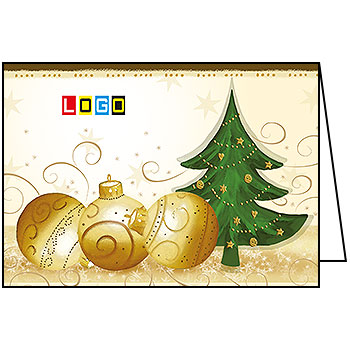 Wzór BN1-272 - Kartki świąteczne z LOGO firmy