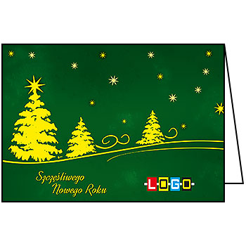 Wzór BN1-273 - Kartki świąteczne z LOGO firmy