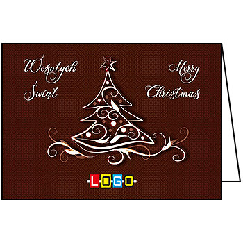 Wzór BN1-275 - Kartki świąteczne z LOGO firmy