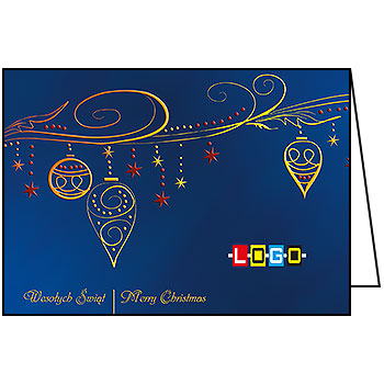 Wzór BN1-303 - Kartki dla firm z LOGO, Karnety świąteczne dla firm - podgląd miniaturka