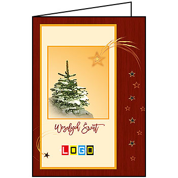 Wzór BN1-382 - Kartki dla firm z LOGO, Karnety świąteczne dla firm - podgląd miniaturka