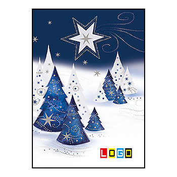 Wzór BZ1-045 - Karnety świąteczne z LOGO firmy